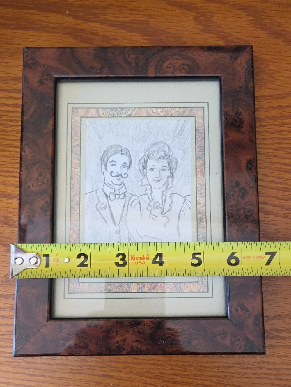 Holden Burl Wood Grain Picture Frame in Brown